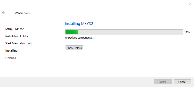 MSYS2 инсталација