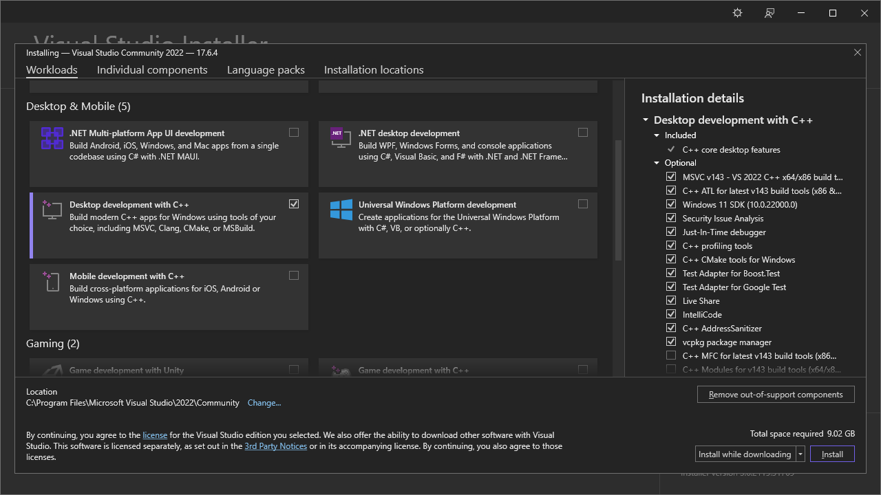 Visual Studio Installer