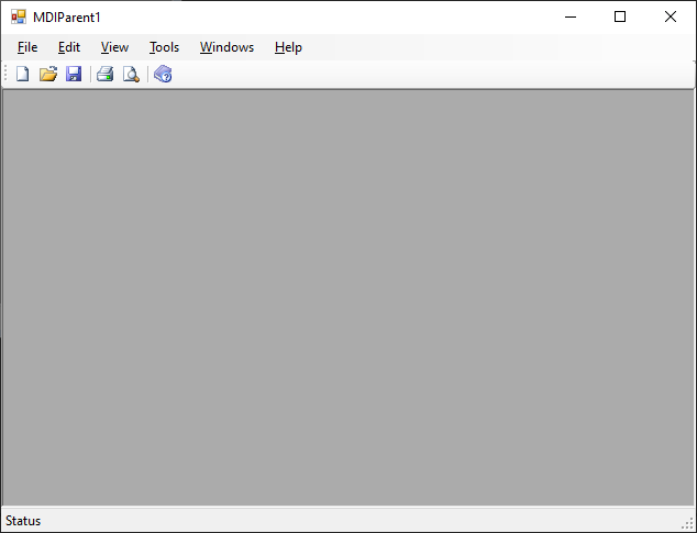 MDI родитељски шаблон