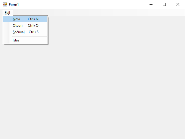 Додавање сепаратора