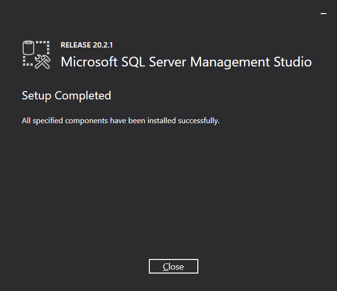 SQL Server Management Studio