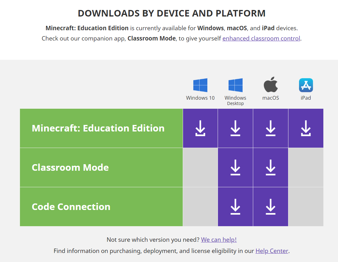 Connecting Classroom Mode for Minecraft 